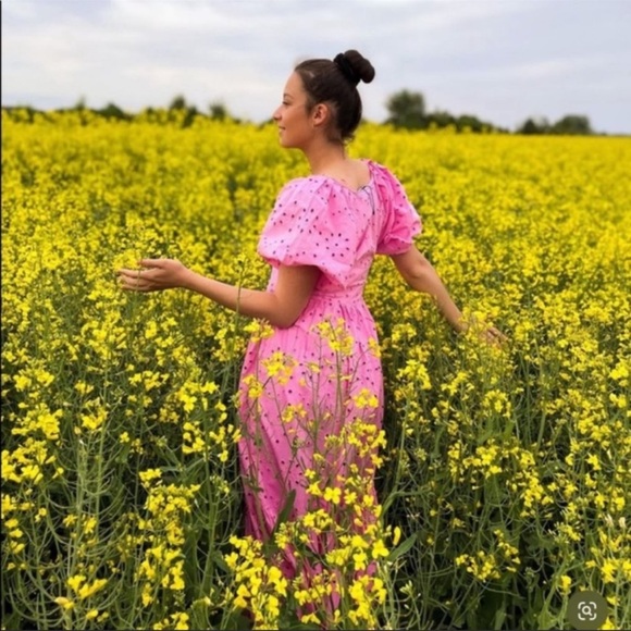 Zara open work embroidered dress - Picture 6 of 13